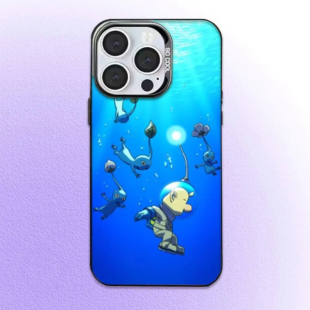 Game P-PikminS-S  Phone Case  For iPhone17,16,15,14,13,12,11 Plus,Pro Max Black Candy Matte Shockproof Cover