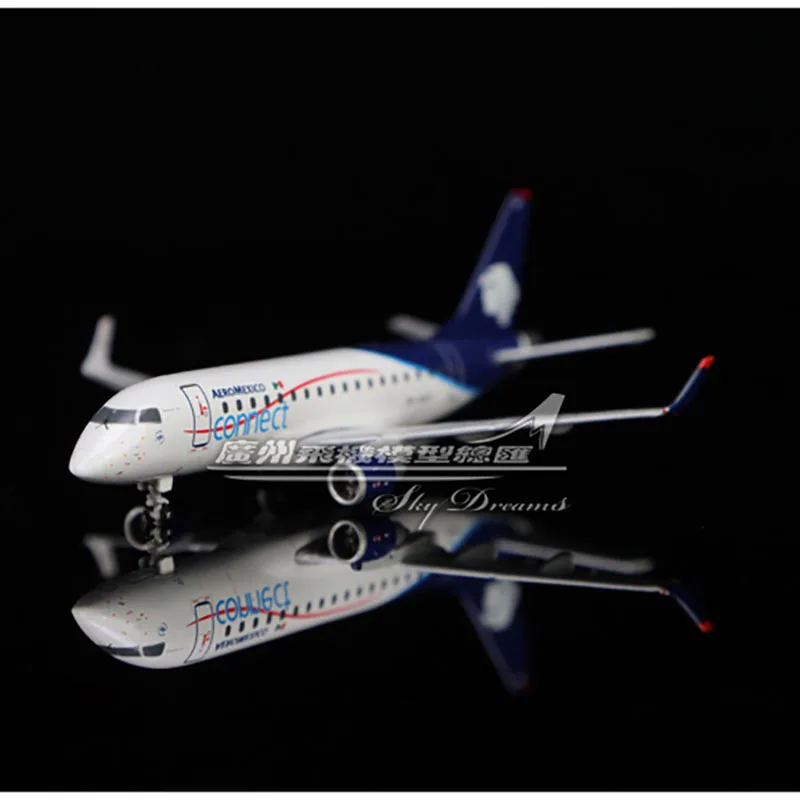 JCWINGS Die Cast 1:400 Scale Mexico LH4187 Aeromexico ERJ-170LR XA-GAY Domestic Alloy Aircraft Model Collection Toy Gift Display