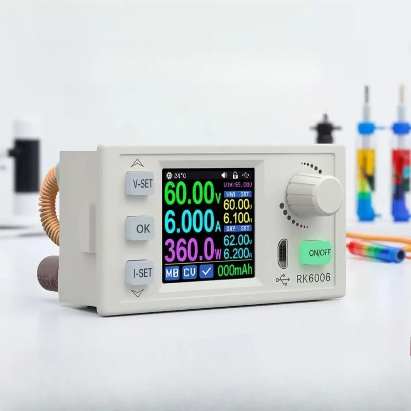 Adjustable Digital DC CC CV Buck Boost Stabilizer LCD Display DIY Voltage Current Tester for Hobby Lab Electronic Repair Module