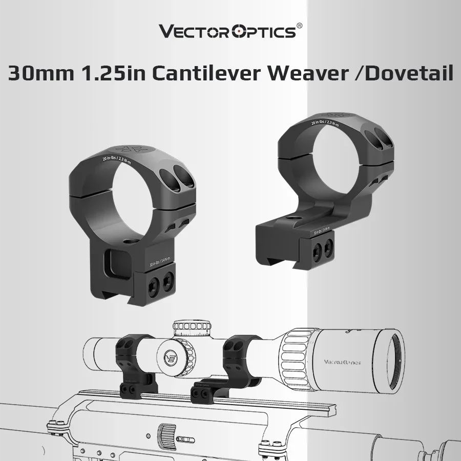 X-Accu 30 Mm Picatinny Weaver Scope Ring Mount for Hunting Riflescope Airsoft Tactical Accessories