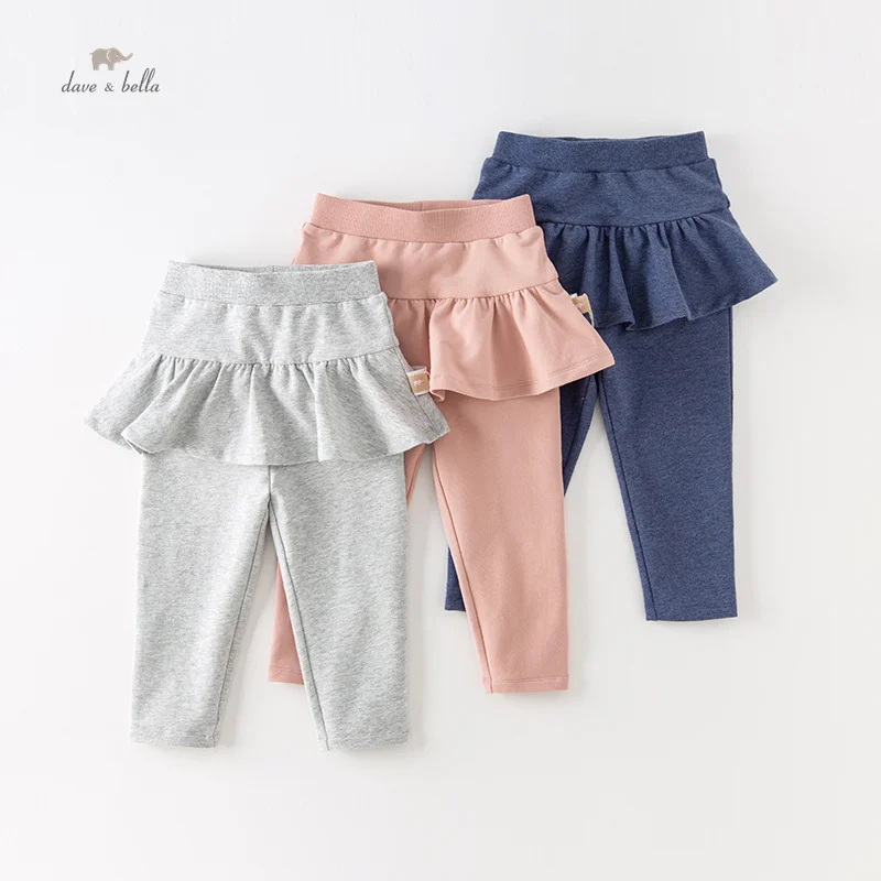 Dave Bella Children's Pants Autumn Girls Casual Pants Fashion Culottes Cute Outdoor Sport DB3238380