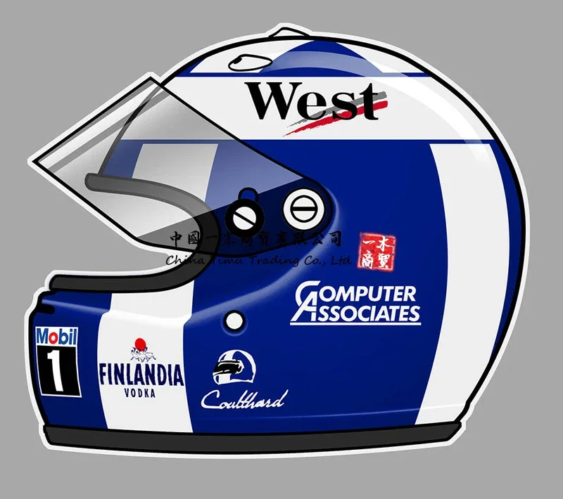 

D.COULTHARD left Sticker gauche for weat finlandia vodka mobil car