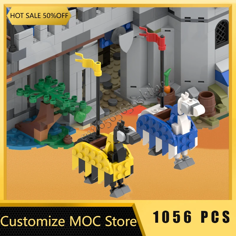 1056 PCS MOC Burg Turm Modell Architektur Detail Modulare Bausteine Kinder Montage Display Spielzeug Festival Überraschung Geschenke