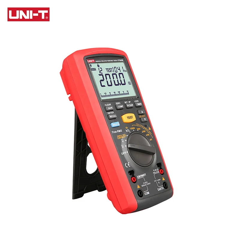 UNI-T UT505B Tester di resistenza di isolamento portatile misuratore di resistenza digitale 1000V 200G multimetro True RMS OHM