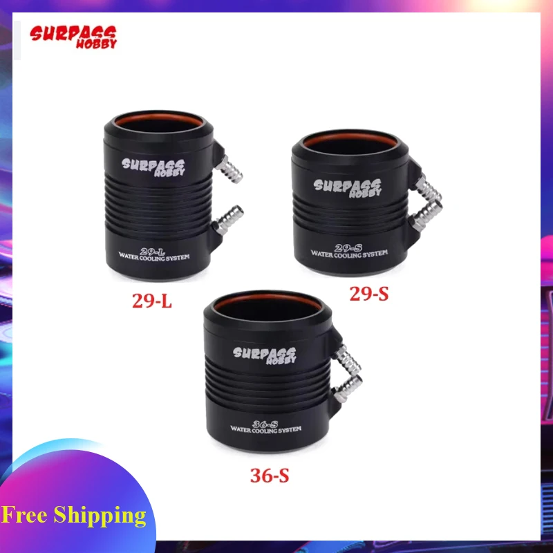 SURPASS Rocket RC 29-S 29-L 36-S Water Cooling Jacket Cover for 2948 2958 2958 2968 3660 3670 RC Boat Brushless Motor