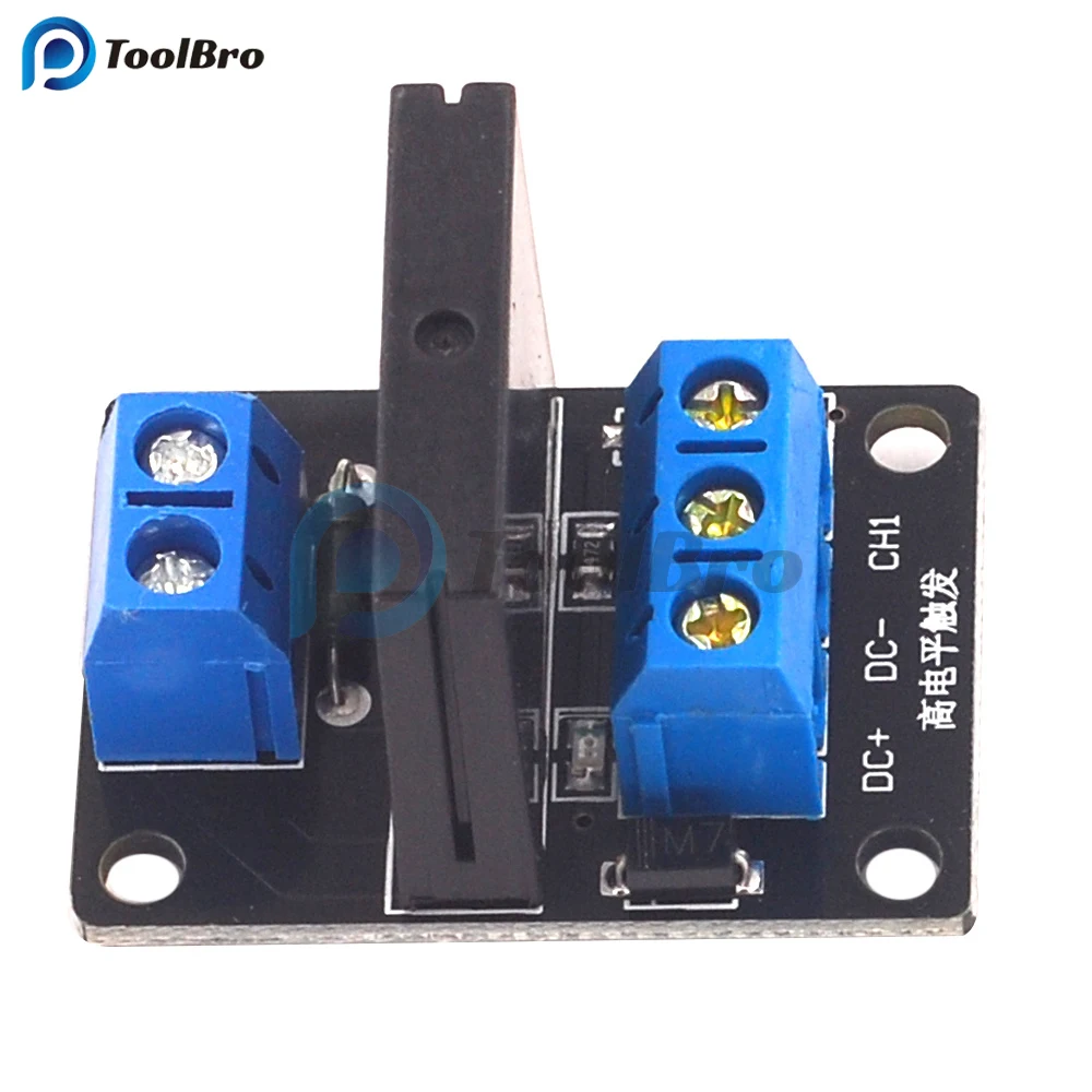 Solid State Relay Module 5V 12V 24V 3-24V SSR Relay Module 1 Channel High Low Trigger Relay Board