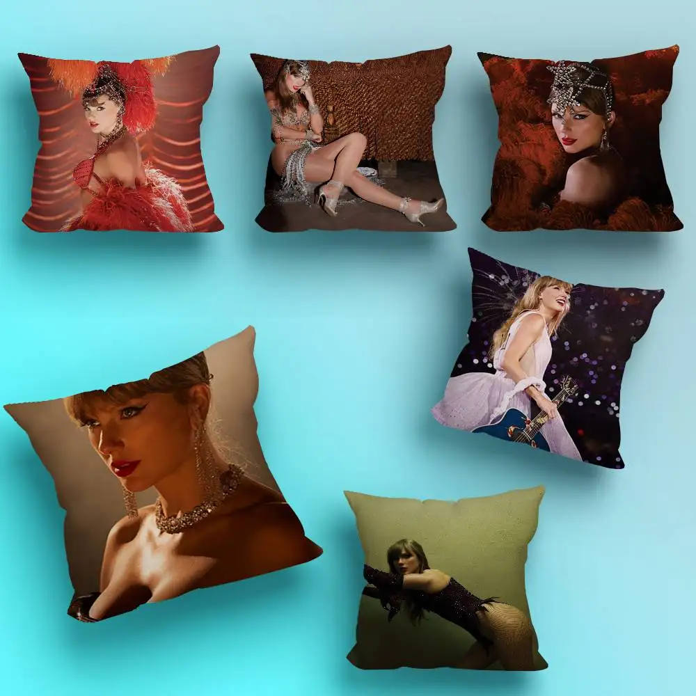 

The FateS of Ophelia W-WoodS Pillow Case Anti-dustmite Pillowcase Invisible zipper silky short plush Sofa cushion cover