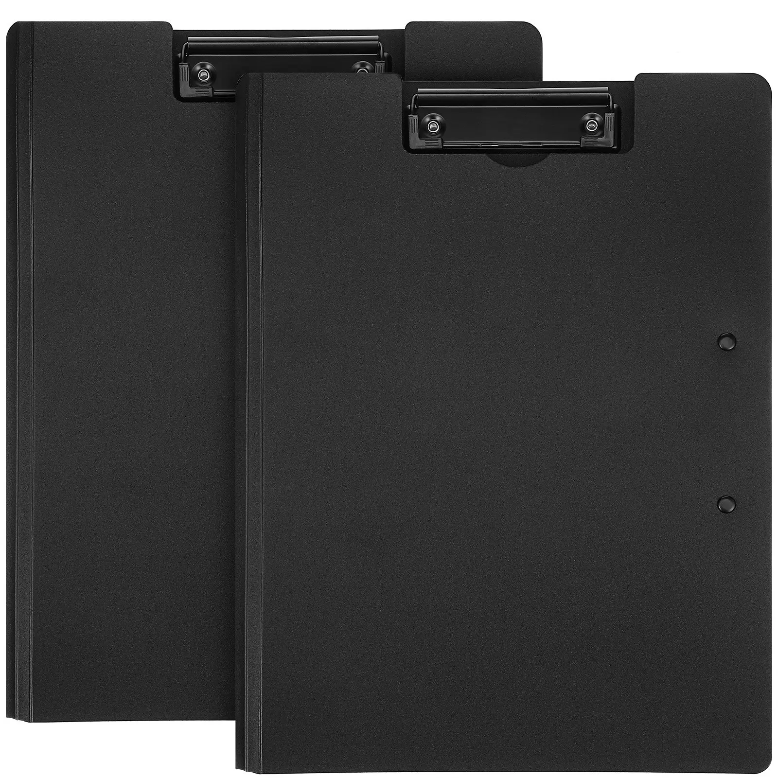 

2Pcs Foldable Clipboard A4 Folder Dual Clip Design Portable Office Classroom Document Organizer Writing Board Foldable Clipboard