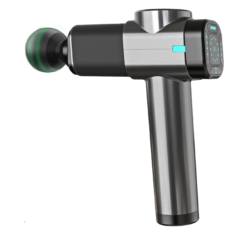 

Custom 30 Speed Percussion with Touch Screen Deep Tissue Massager Vibration Head Fascial Muscle Cordless