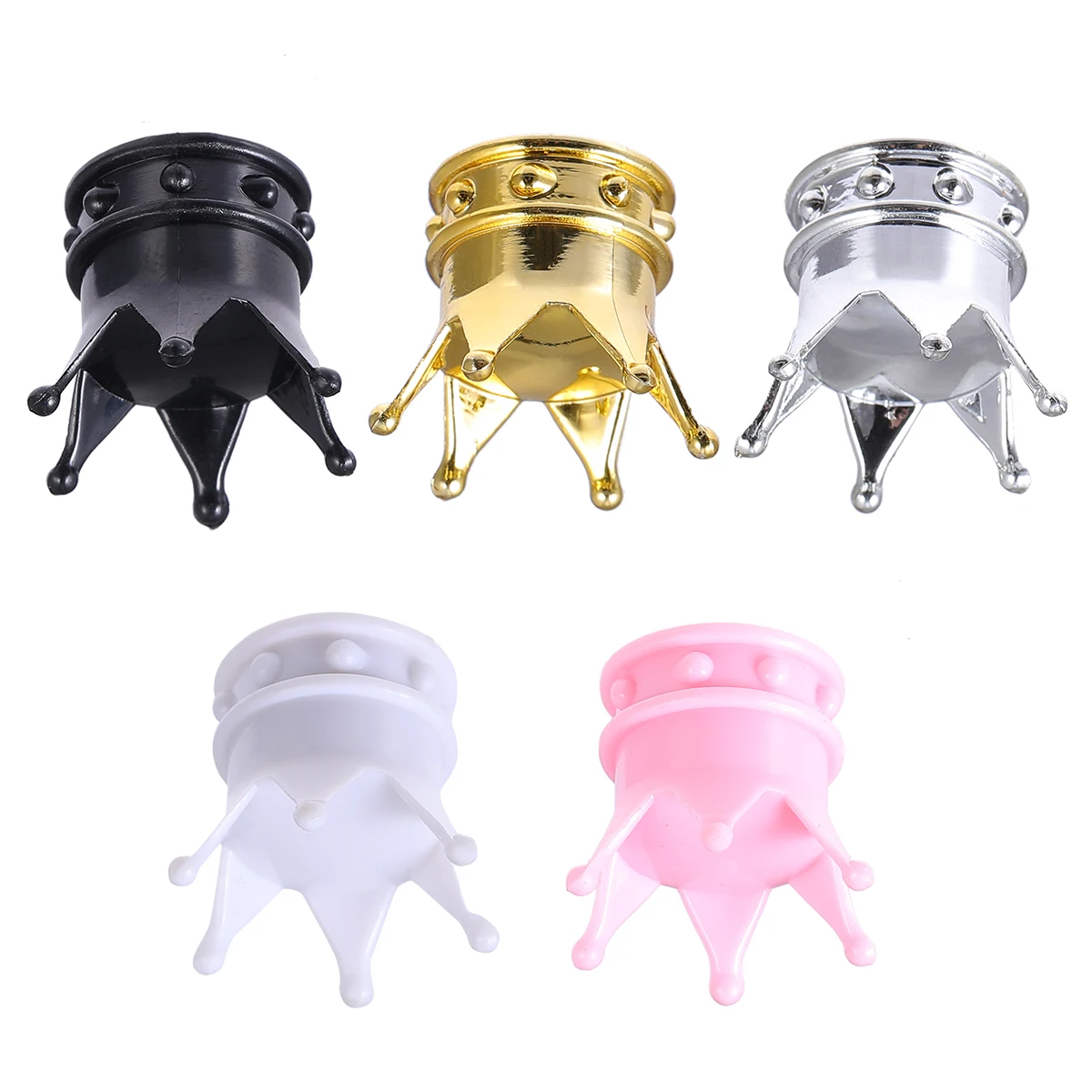 

5pcs Valve Air Maintenance Stem Accessories Plastic Metal Dust Proof Car Bike Motorcycle Tire Stem Cap Car Tire Cap Easy Damage