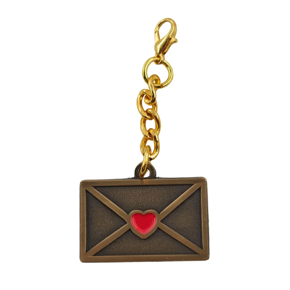 Sabrina Carpenter Emails I Can't Send Metal Keychain Music Album Merch Red Heart Envelope Pendant Keyring Music Fans Gift Bag Ch