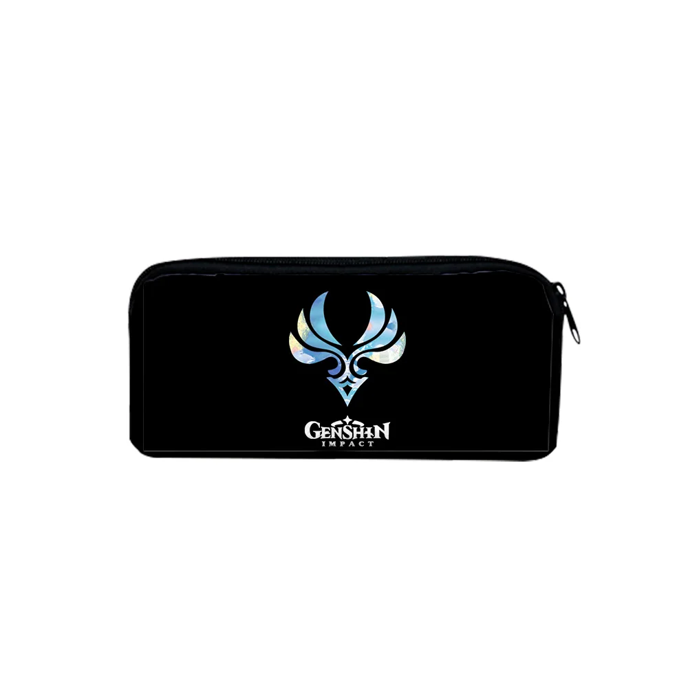 

Trendy Pupil Gift Pen Bags Genshin Impact Logo 3D Print Pencil Box Child stationery Storage Bag Pencil bag Simple Cosmetic bags