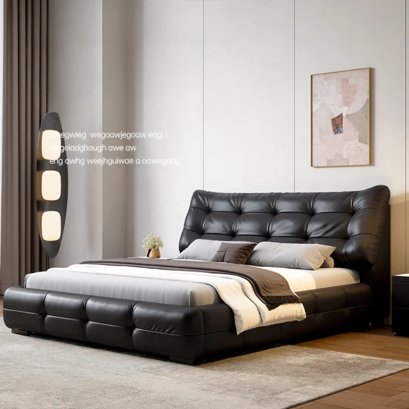 

Leather Luxury Modern Double Bed Storage Soft Adults Queen Loft Double Bed Bases Frames Lit De Chambre A Coucher Home Furniture