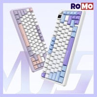 Xinmeng M75 mechanical keyboard 81 key three mode hot swappable dual screen aluminum alloy Rgb customizable Win/mac keyboard