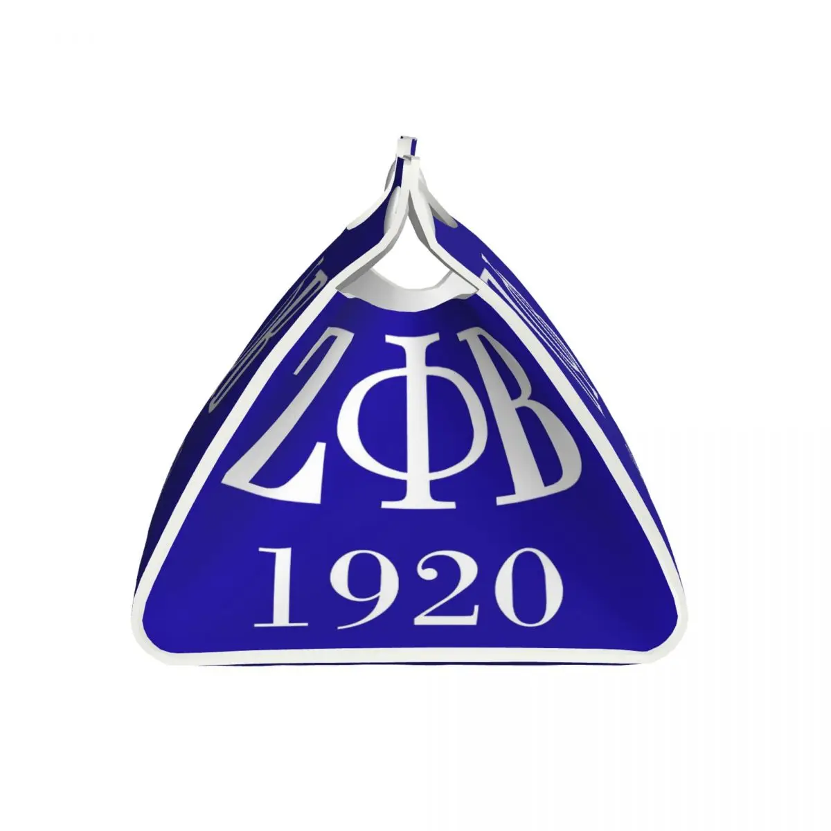 Custom Zeta Phi Beta Sorority Logo Facial Tissue Box Cover Rectangular Greek Letter 1920 PU Leather Tissue Box Holder for Office