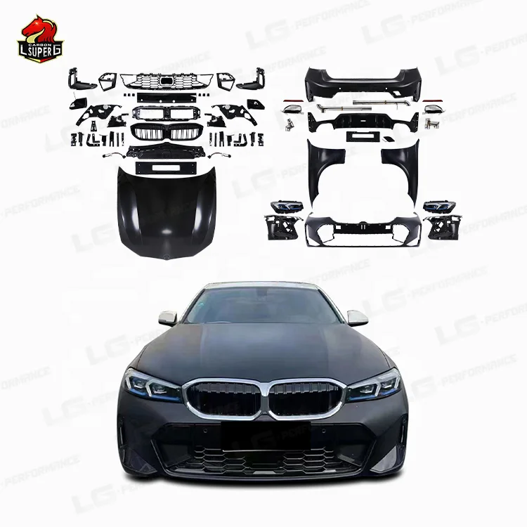 For BMW F30 3 Series Body kit upgrade G20 MT Style Front Bumper Rear Bumper Fender Bonnet Body kit