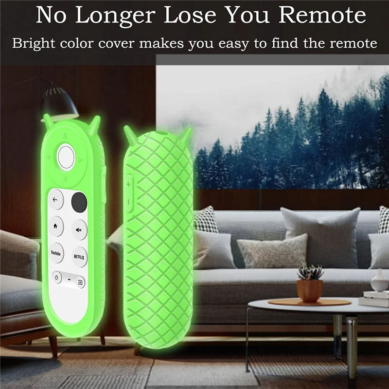 A08E-Silicone Cover For Google Chromecast 2020 Remote Control Antislip Antifall Remote Control Case view 4
