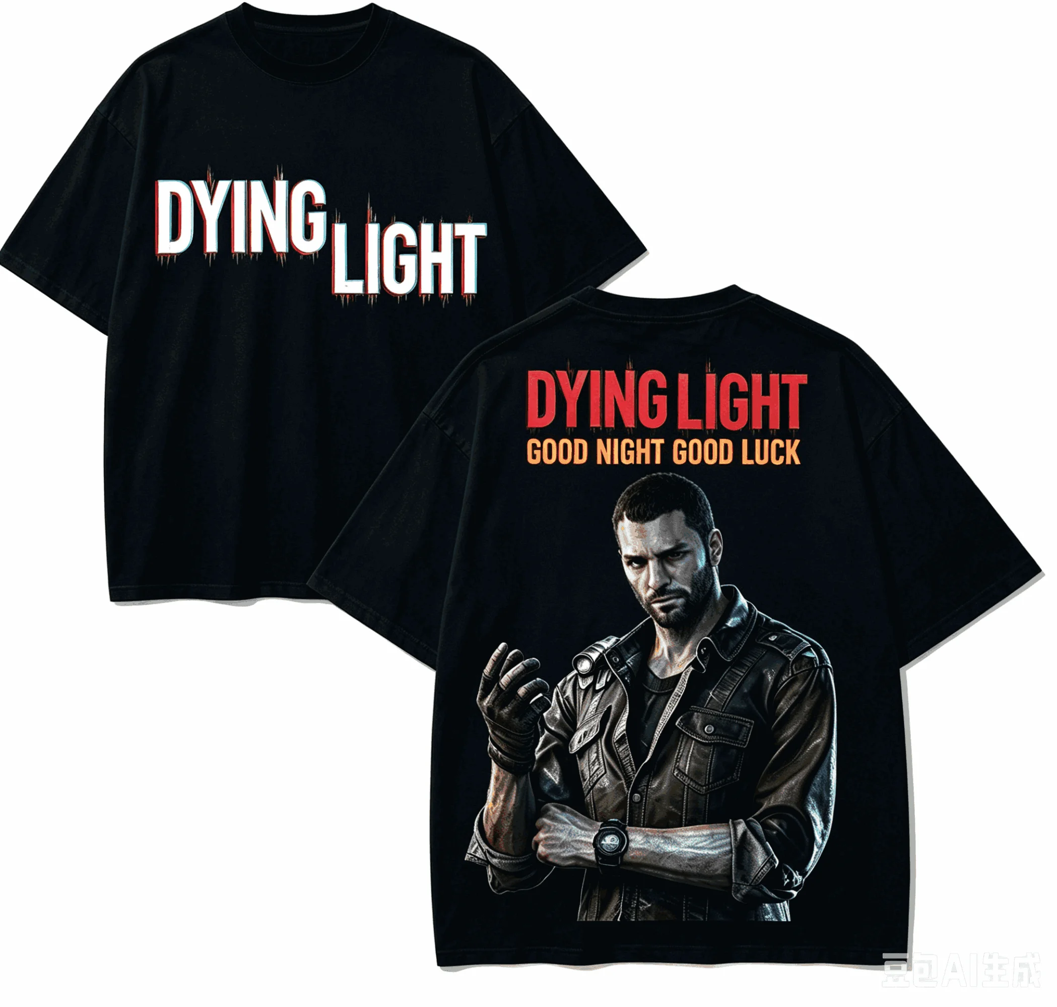 Dying Light Anime Lover T-shirt Harajuku Cotton New Model High Street  Oversized Unisex Retro Fashion Couples Breathable soft