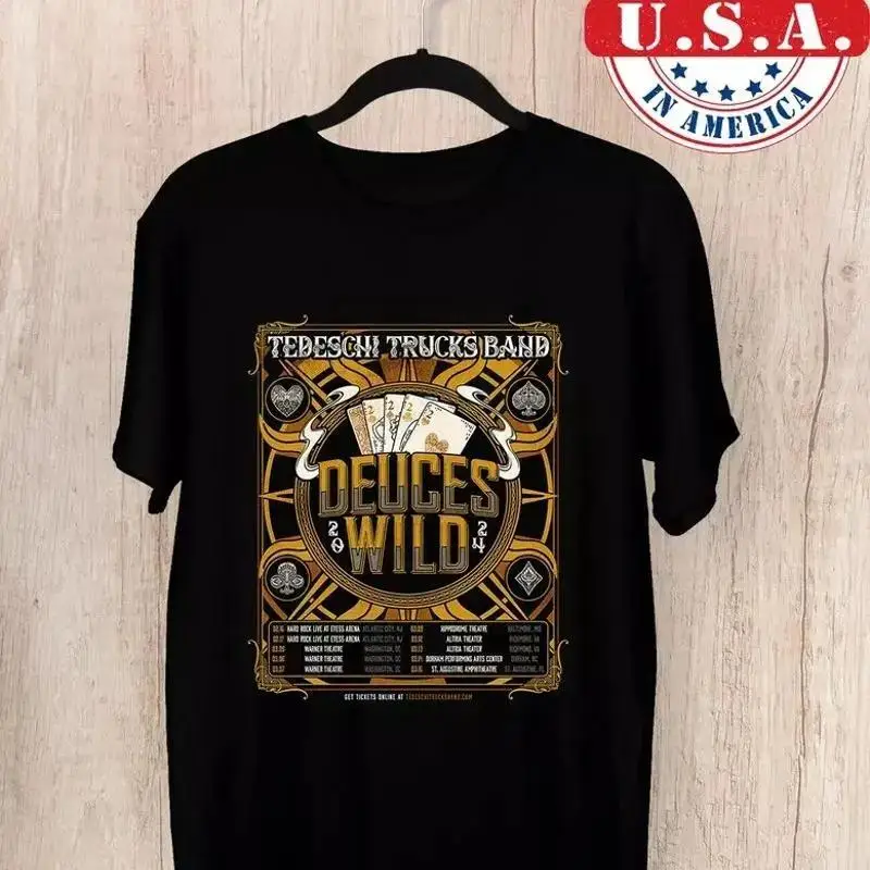 Tedeschi Trucks Band 2024 Deuces Wild Tour T Shirt N0508_01