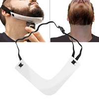 Beard Template Set Hairline Grooming Beard Trimming Styling White Beard Shaper Tool Kit Beard Shaper Set Beard Shaving Tool