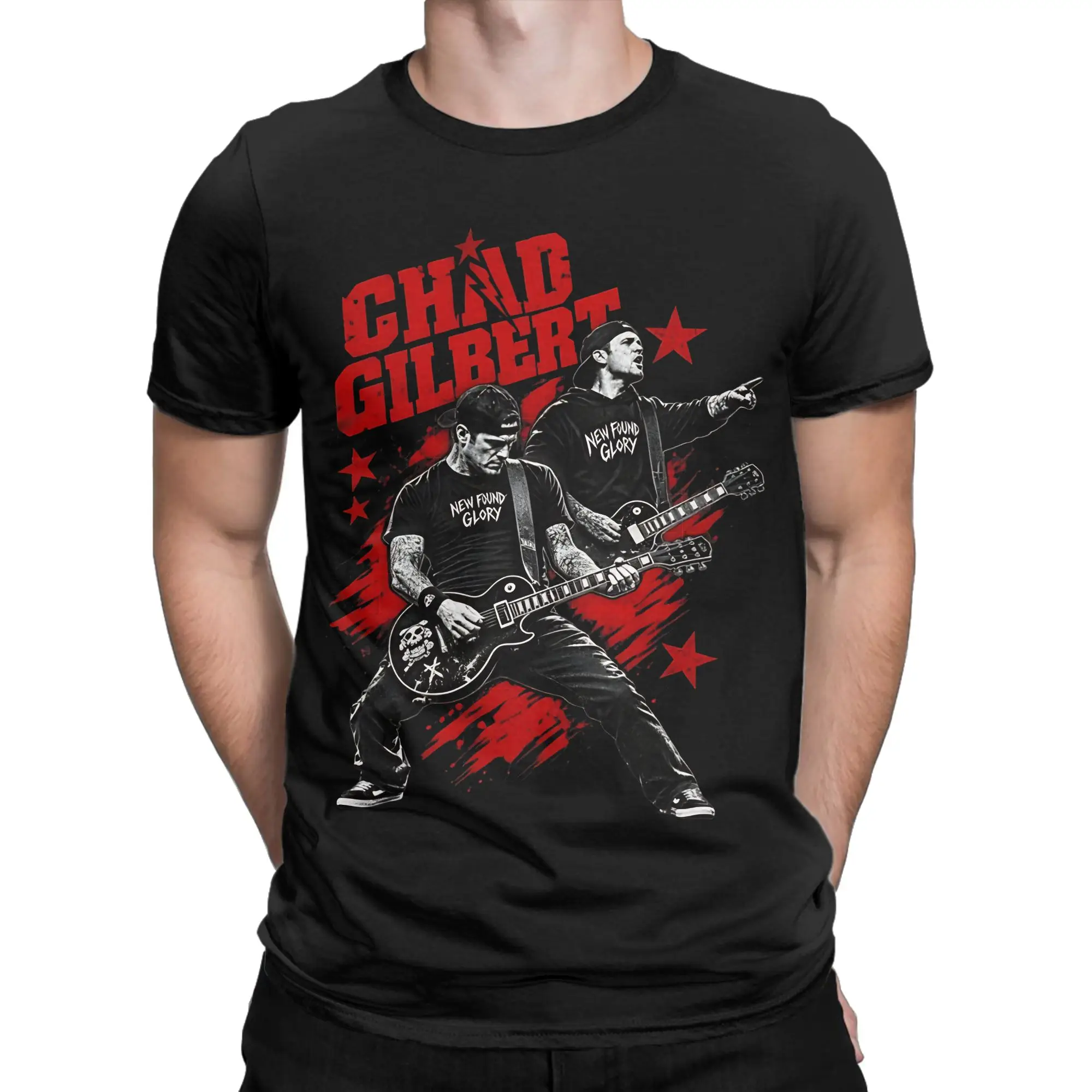 Rip Chad Gilbert Guitarist T-Shirt for Men Women  Leisure Pure Cotton Tees Round Collar Short Sleeve T Shirt Gift Tops