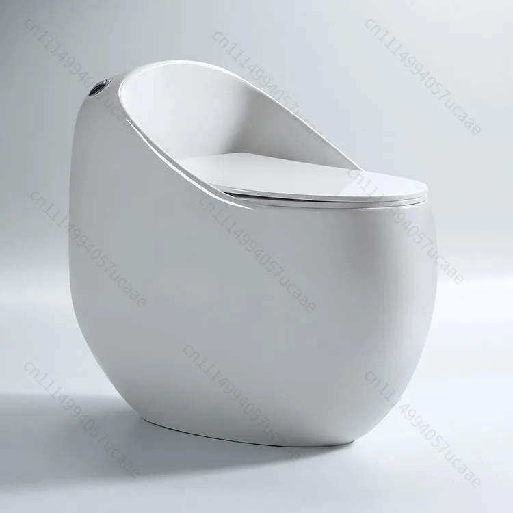 High Quality Dual-Flush Modern Hotel Use Siphonic Type WC Egg Shape Ceramic Sanitary Ware Toilet Bowl with S-trap