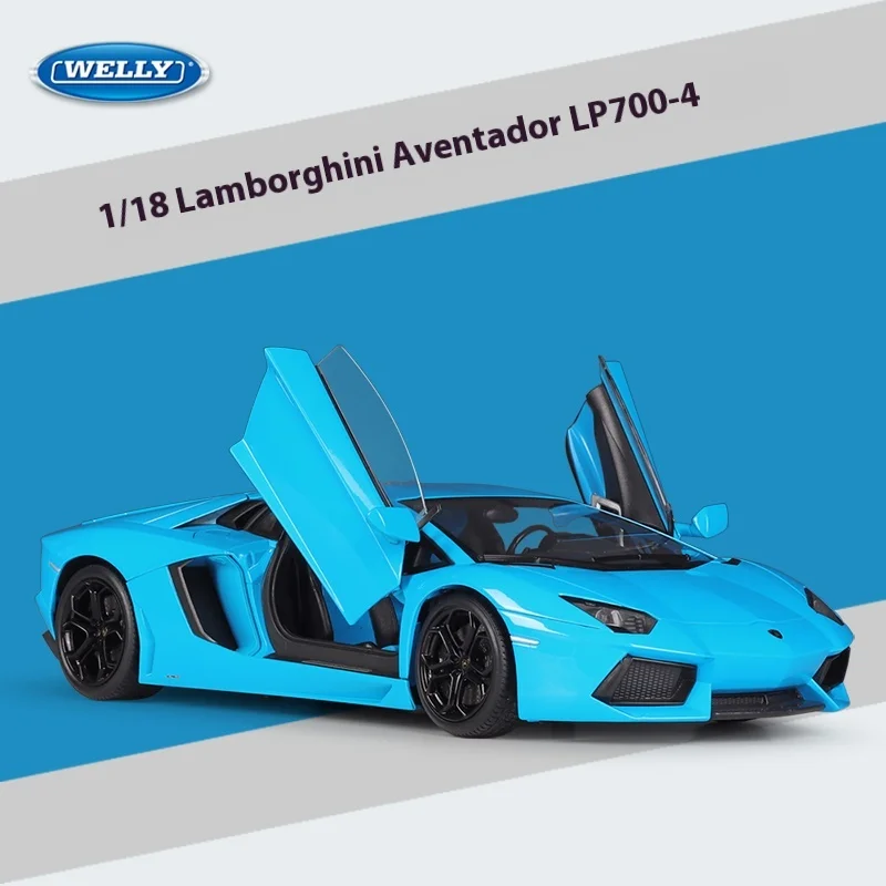 

Welly 1:18 Lamborghini Lp700 Aventador Sports Car Simulation Alloy Sports Car Children'S Toy Collection Non-Remote Control Car