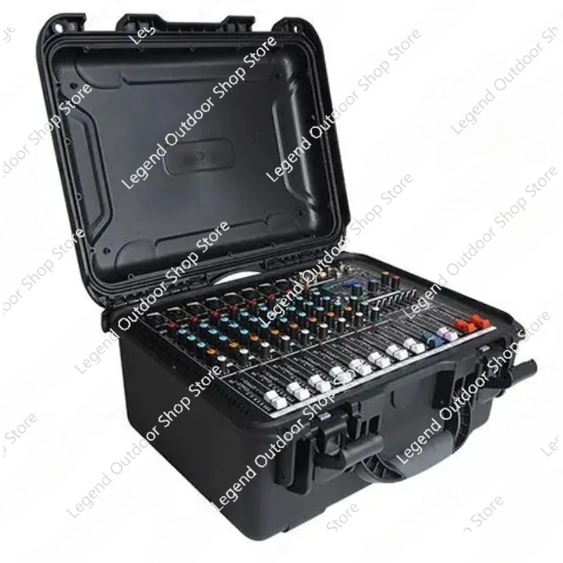 Mixer with Amplifier, Professional Aviation Box, 99 Kinds of Reverb Effects, Bluetooth, High Power All-in-one Machine