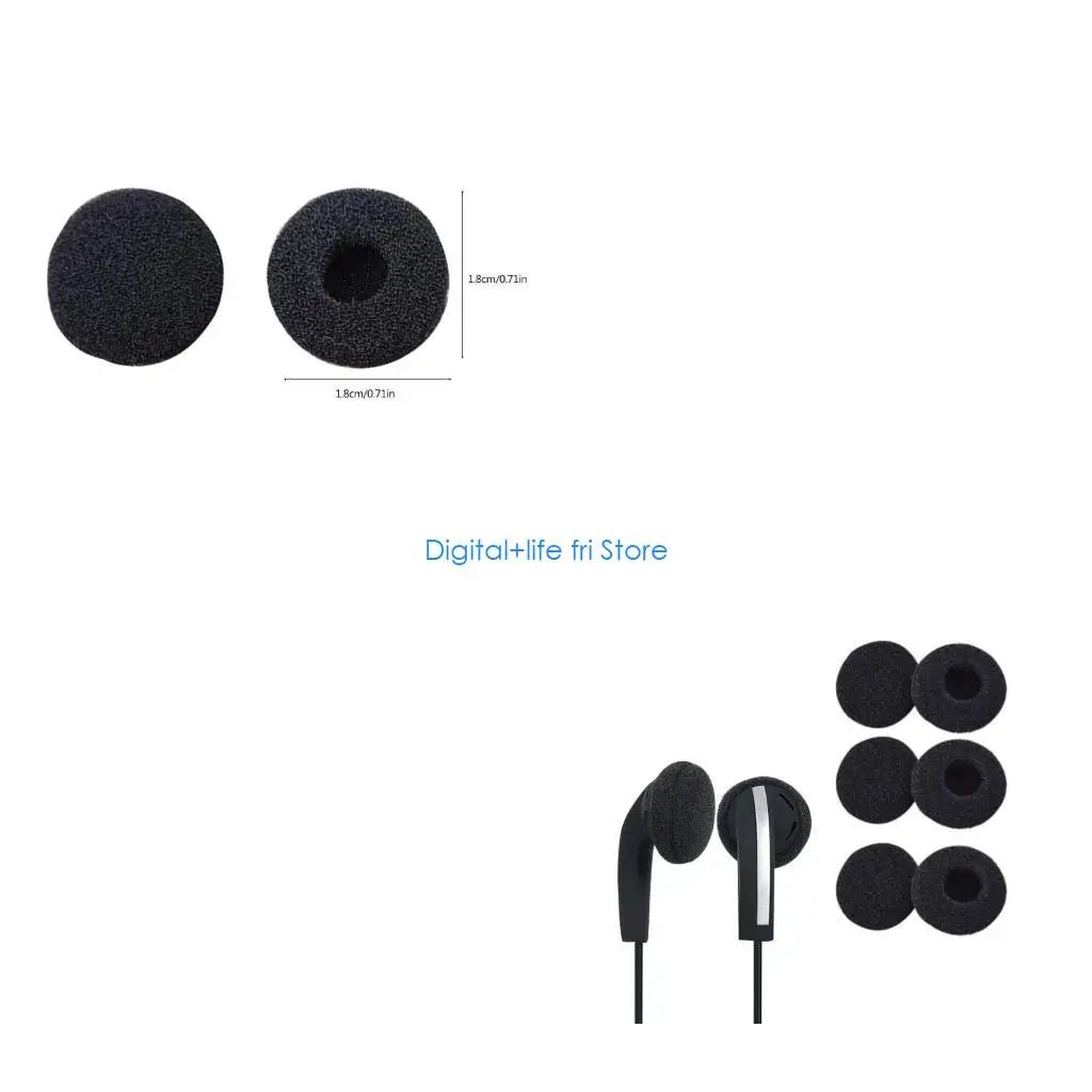 E06D Headphone Eartip Earbuds Cover Earplug for Case Anti-slip Sleeve Fit for MX375 M
