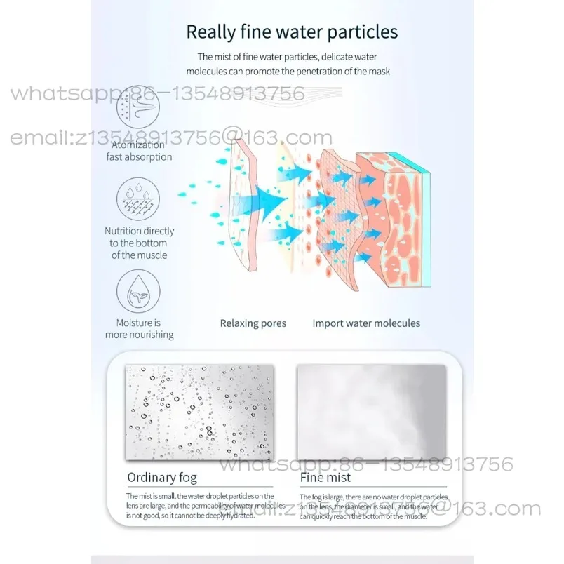 Ozone Facial Steamer Warm Mist Humidifier for Face Deep Cleaning Vaporizer Sprayer Salon Home Spa Skin Care Whitening K33S