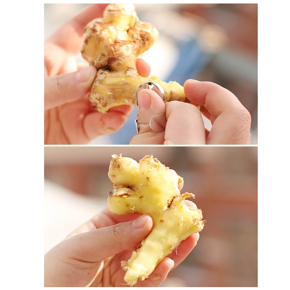 

4 Pcs Peeler Finger-bending Garlic Chestnut Finger-friendly Kitchen Accessories Home Tool Ginger Planer