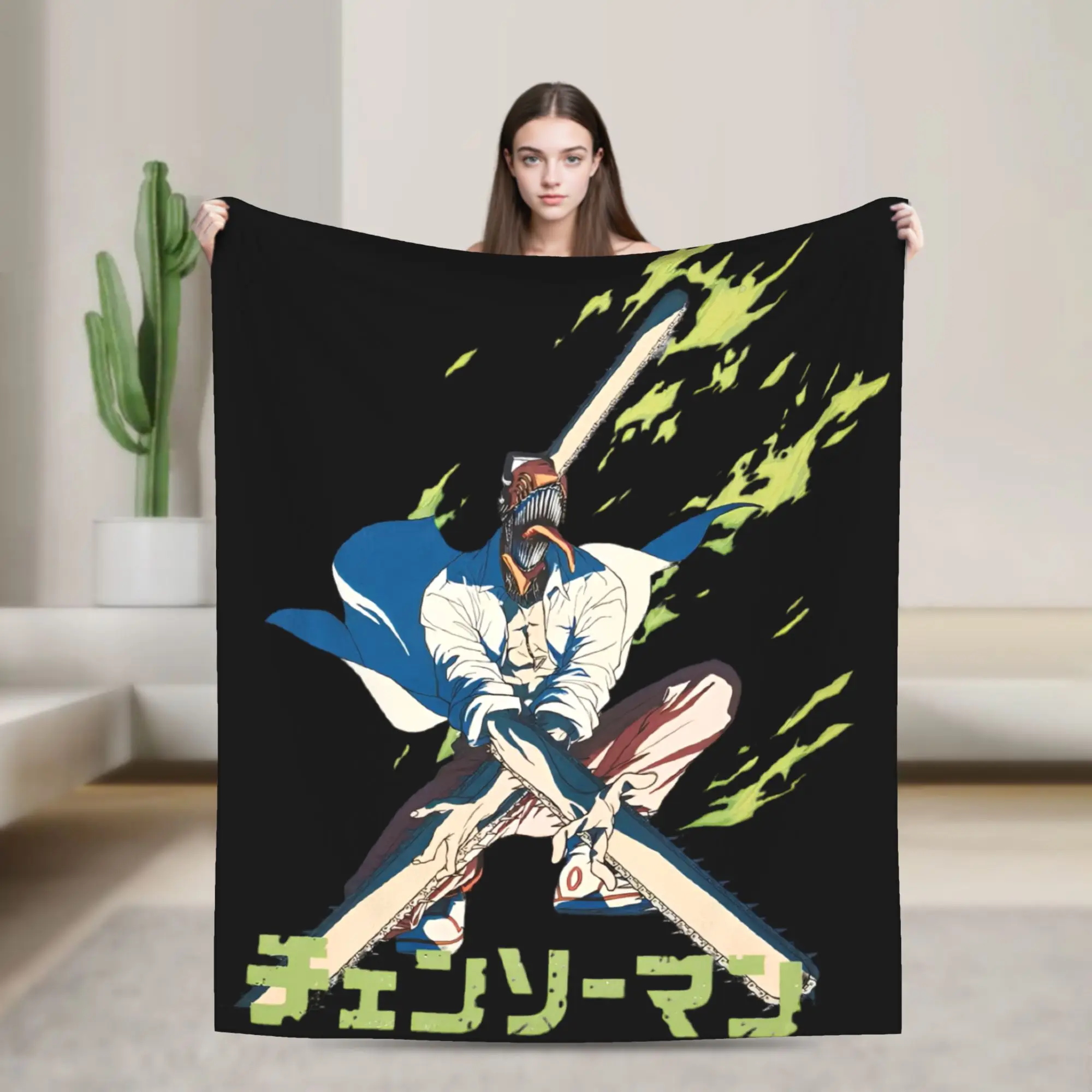 Chainsaw Man The Movie Reze Arc Throw Blanket for Couch  Soft Cozy Plush Blanket Multiple Sizes Bedspread for All Seasons
