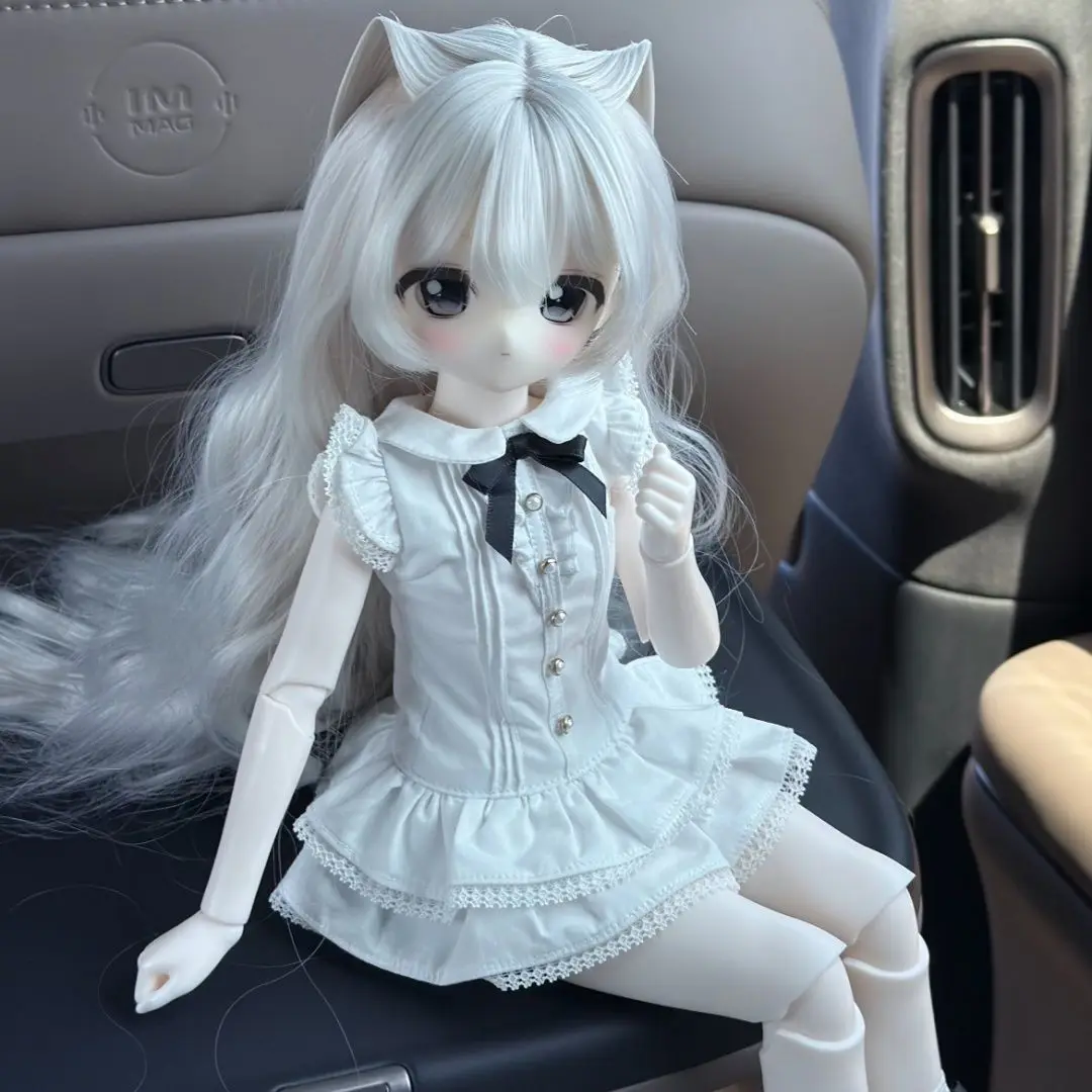 New High Temperature Silk Bjd Wig 1/3 1/4 1/6 Fashionable Cute Long Curled Hair High Temperature Silk Doll Accessories No Doll