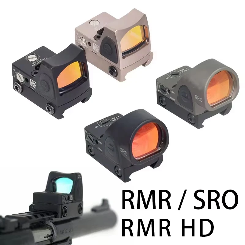 

Tactical Metal Trijicon RMR SRO RMR HD Red Dot Sight Adjustable Collimator Pistol Reflex Glock Hunting AR15 M4 Optics Scope