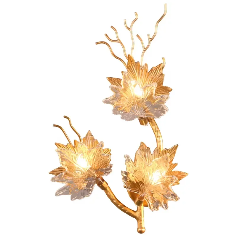 Light Copper Living Room Wall Glass Villa Creative Bedroom Bedside Corridor Art Lighting