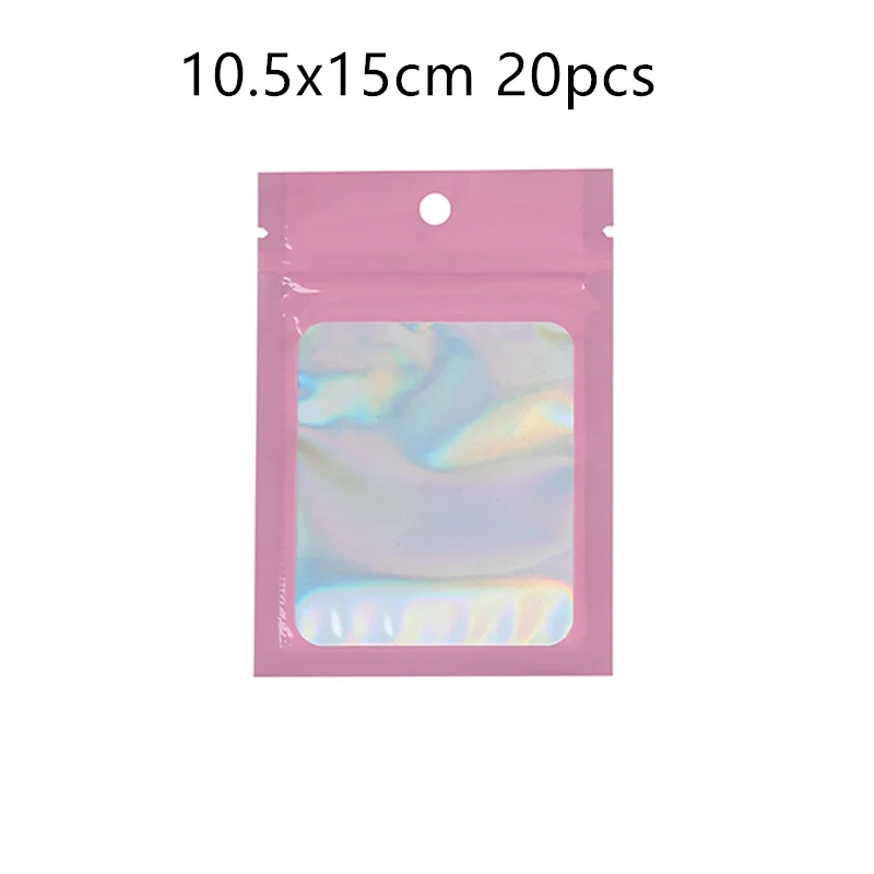 50 stks Kleurrijke Sterke Ritssluitingszakje Plastic Zelfsluitende Zakje Zip Ritssluiting Zakken Armbanden Ketting Ring Sieraden Verpakking