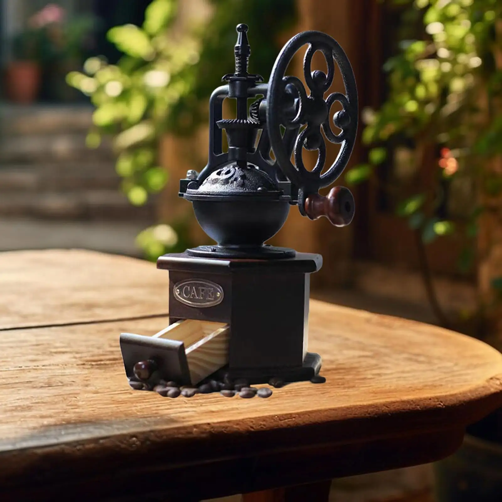 

Hand Crank Coffee Grinder Multipurpose Catch Drawer Coffee Bean Mill Manual Coffee Grinder for Home Camping Kitchen Cafe Picnic
