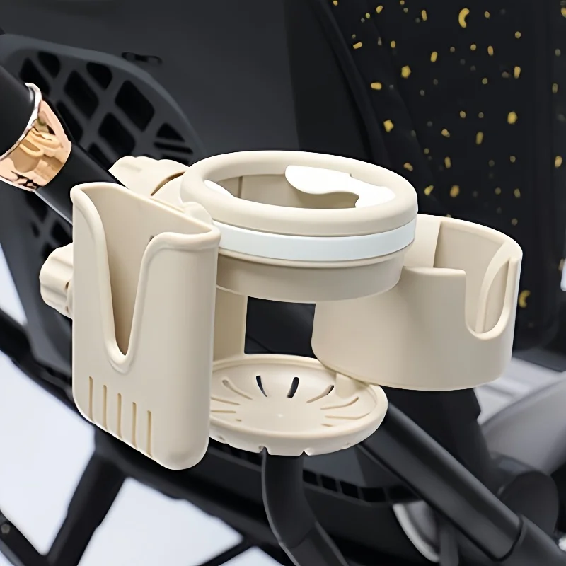 多機能ベビーカーカップホルダー、スリーインワン片手フレーム、ベビーカー水筒、ウォーターカップホルダー、収納ラック、U