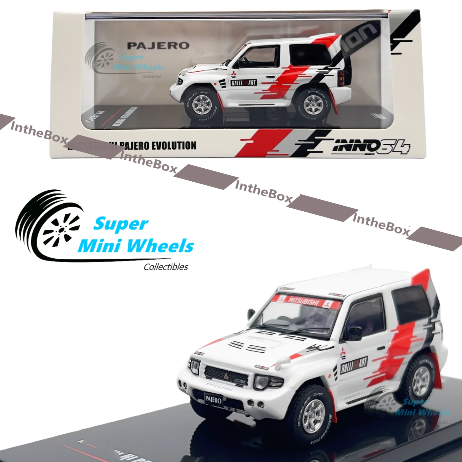 

INNO64 1:64 Pajero Evolution Ralliart Diecast Model Car Collection Limited Edition Hobby Toys