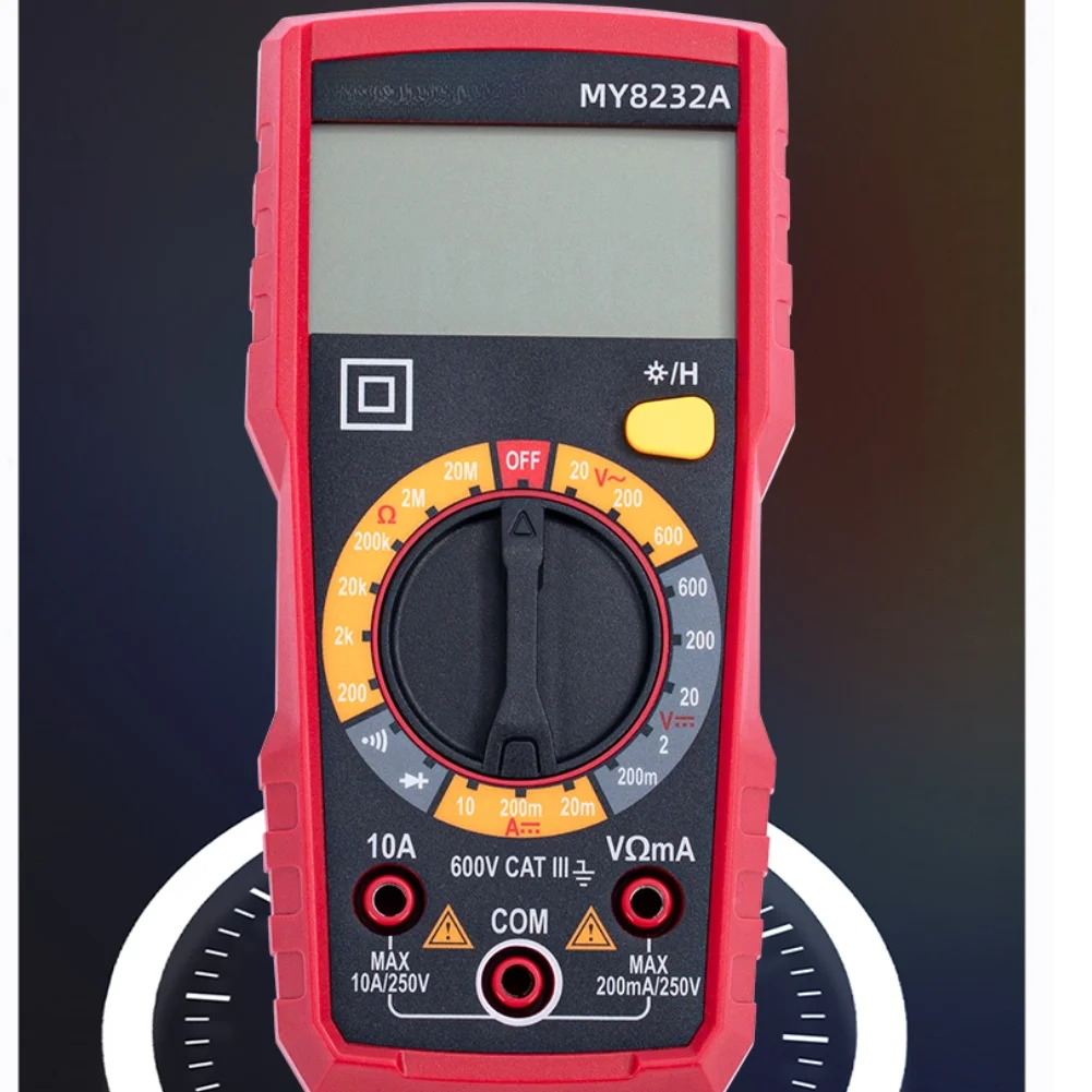 Digital Multimeter MY8232A for AC/DC Electrical Work Featuring Buzzer Continuity Test and Diode Forward Voltage Check
