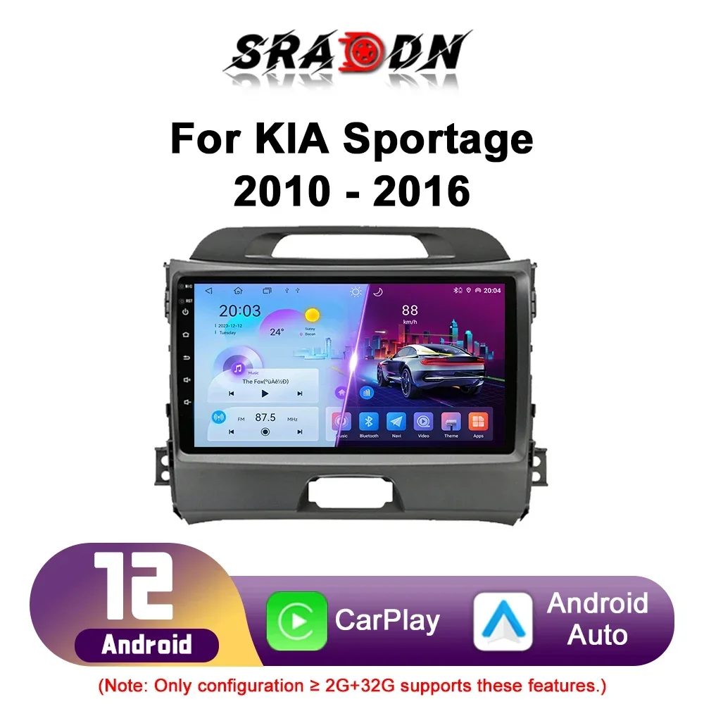 For KIA Sportage 3 2010 - 2016 Android Car Radio Automotive Multimedia Video Player Navigation GPS Carplay Screen Auto Stereo