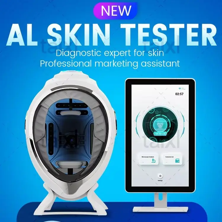 

AI Skin Tester 21.5 Inch HD Touch Screen Facial Skin Analyzer with Comprehensive Skin Scanner Professional Report Generation