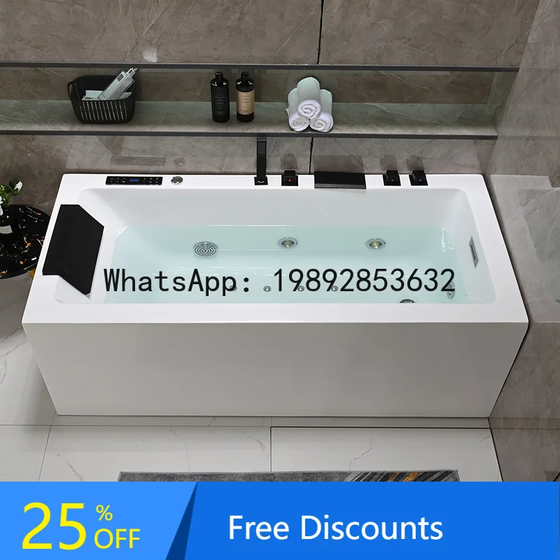 

CZ Seamless Integrated Acrylic Household 1.3- 1.8m Double Person Bubble Surfing Massage Bathtub