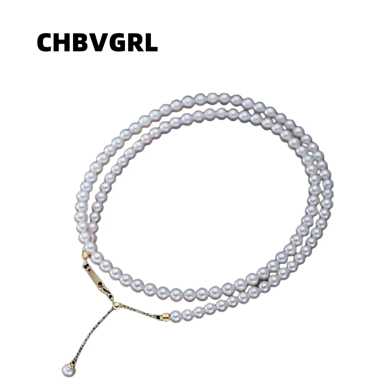 

Luxury freshwater near spherical aurora Xiaomi chain semi-finished product temperament high-end sense collar necklace