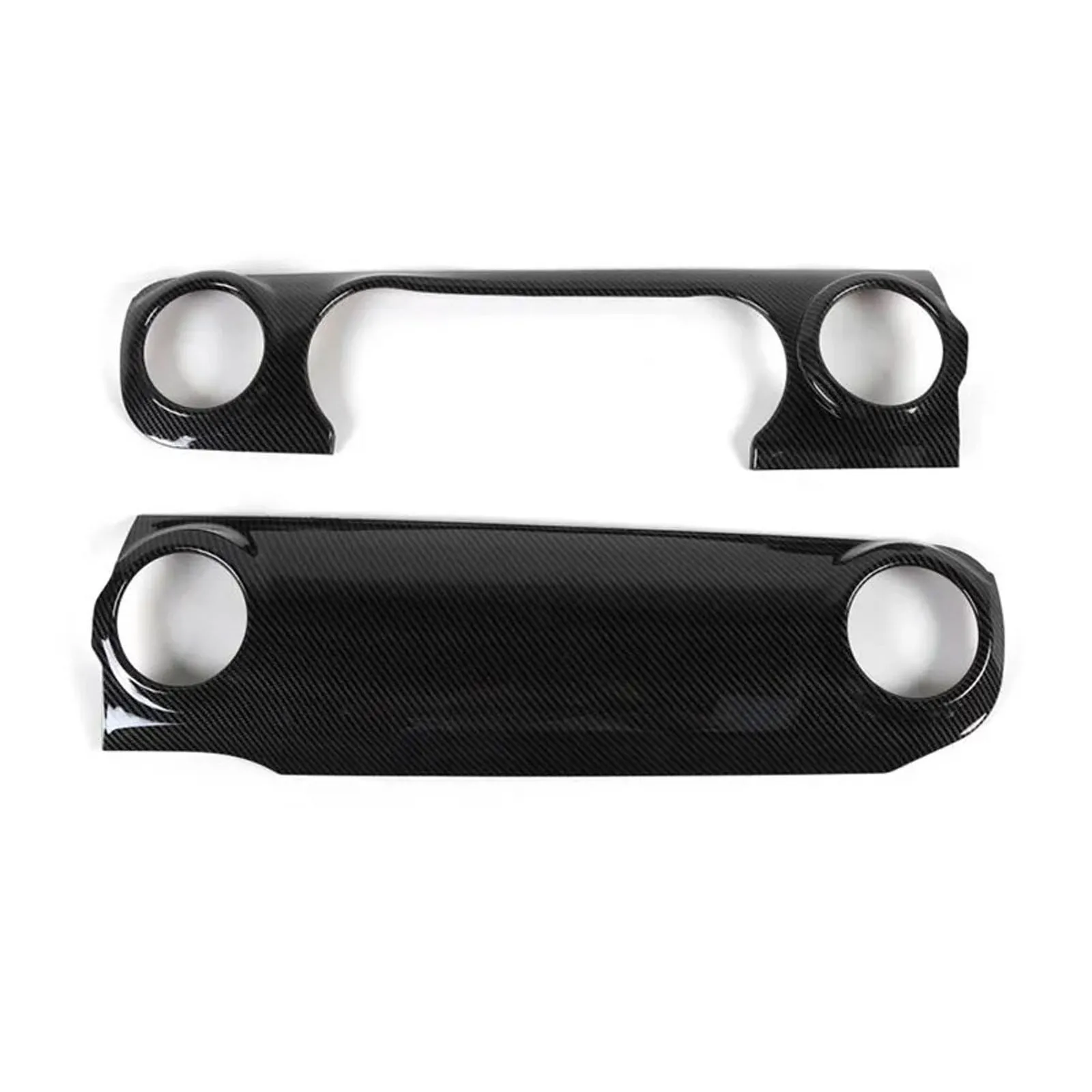 For Jeep Wrangler JL 2018-2023 Carbon Fiber Console Dashboard Panel Cover Trim2* image 5