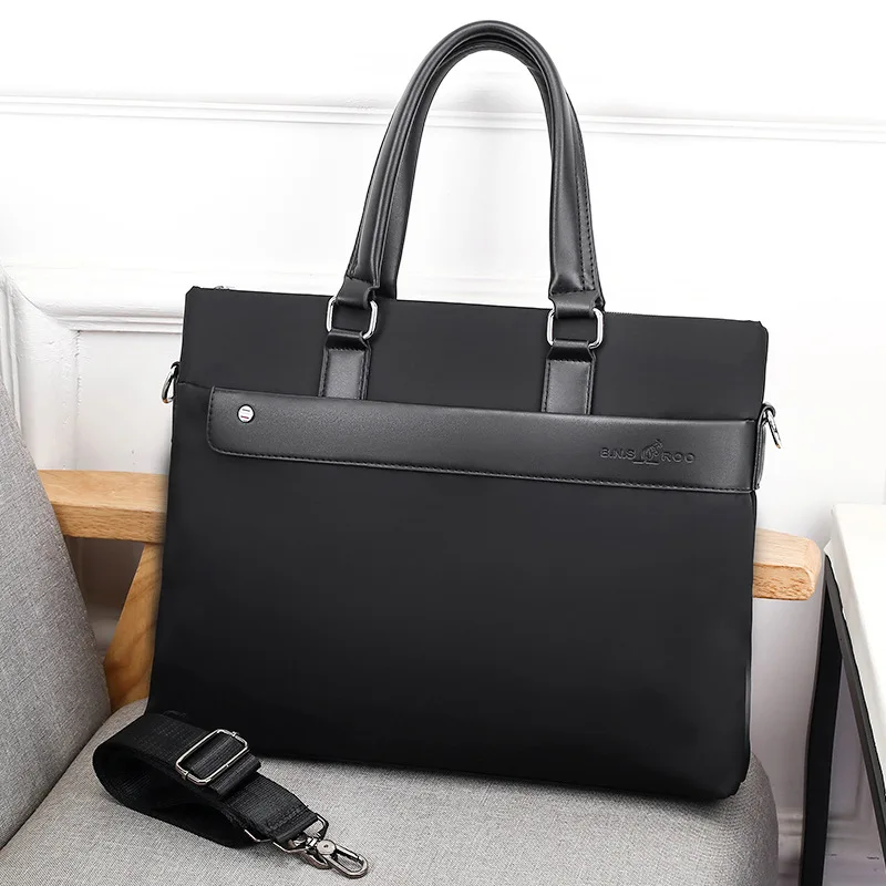 Men's Briefcase Business Handbag Horizontal Large Capacity Laptop Bag Shoulder Messenger Bag Wholesale