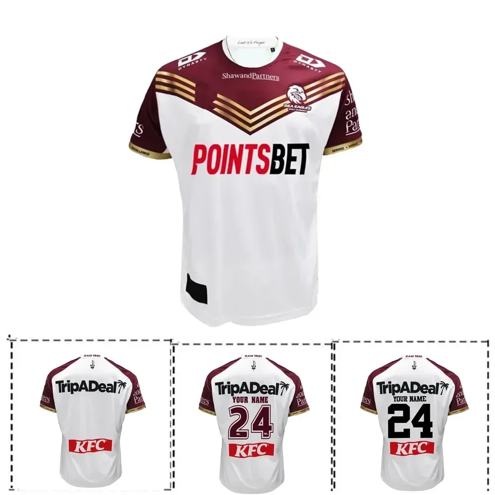 

2024 Manly Sea Eagles Anzac Rugby Jersey - Men's Size:S-5XL（Print Custom Name Number）