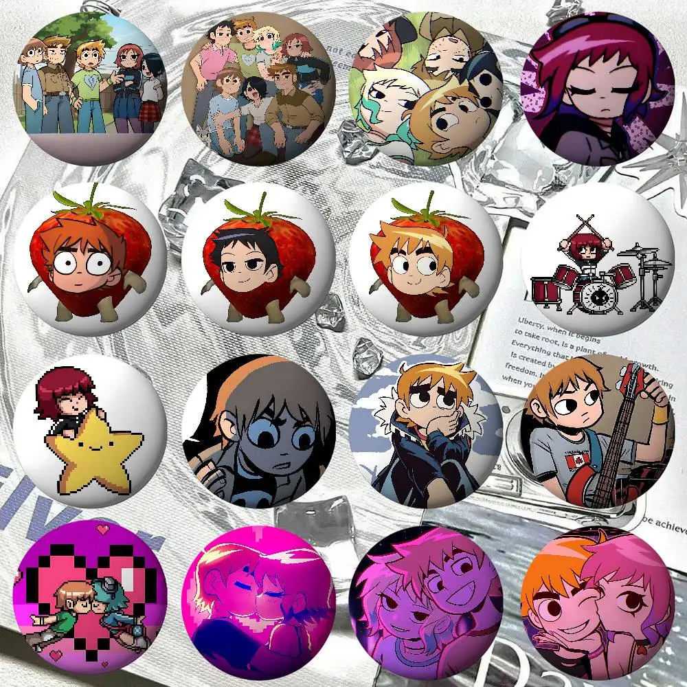 Scott Pilgrim Takes Badge Pins For Friend, Backpack, Clothing, Collectible Accessories, Jewelry Gift