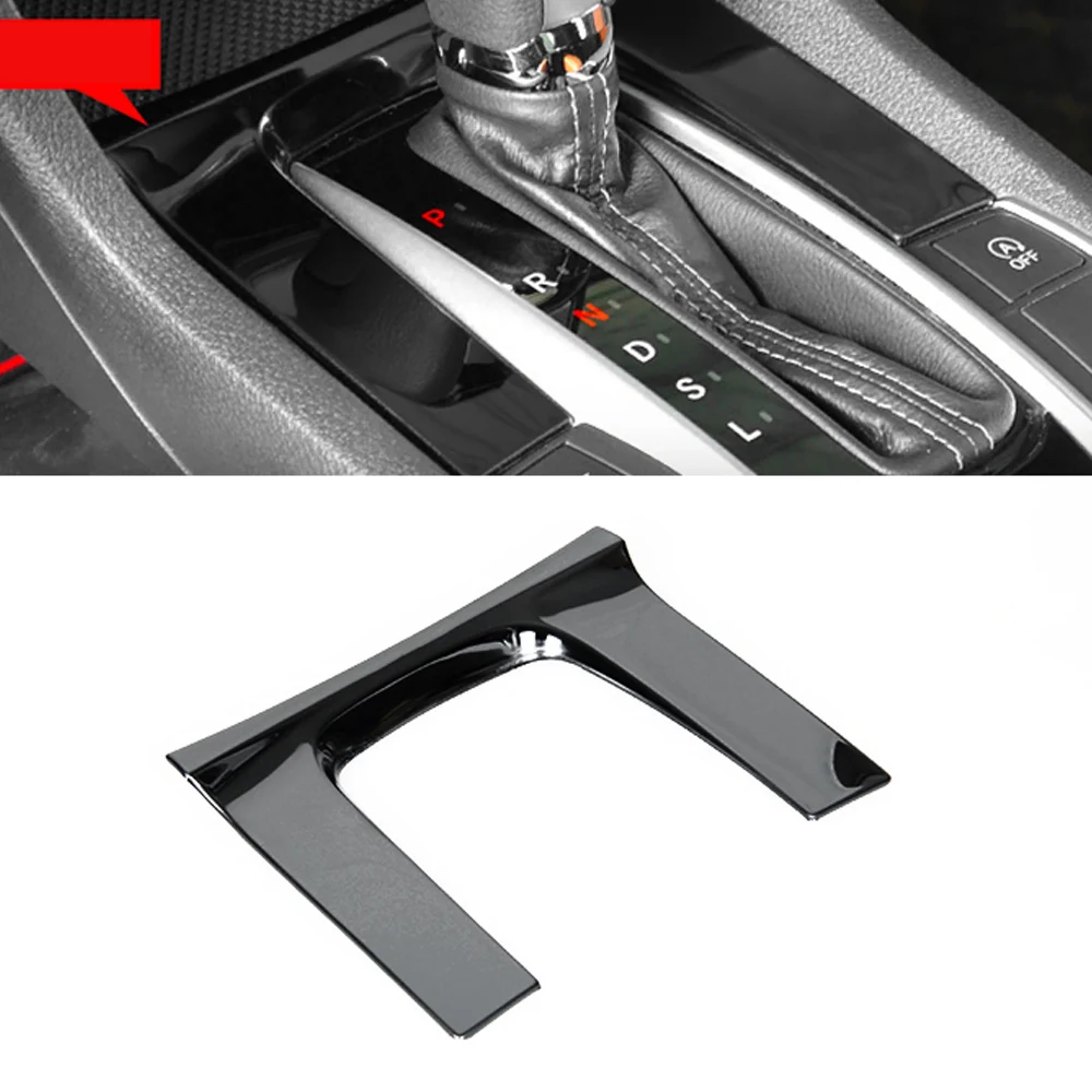 Car Accessories Gear Shift Panel Cover Sticker for Honda CIVIC 2016 2017 2018 2019 2020 2021 2022 interior CarStyling