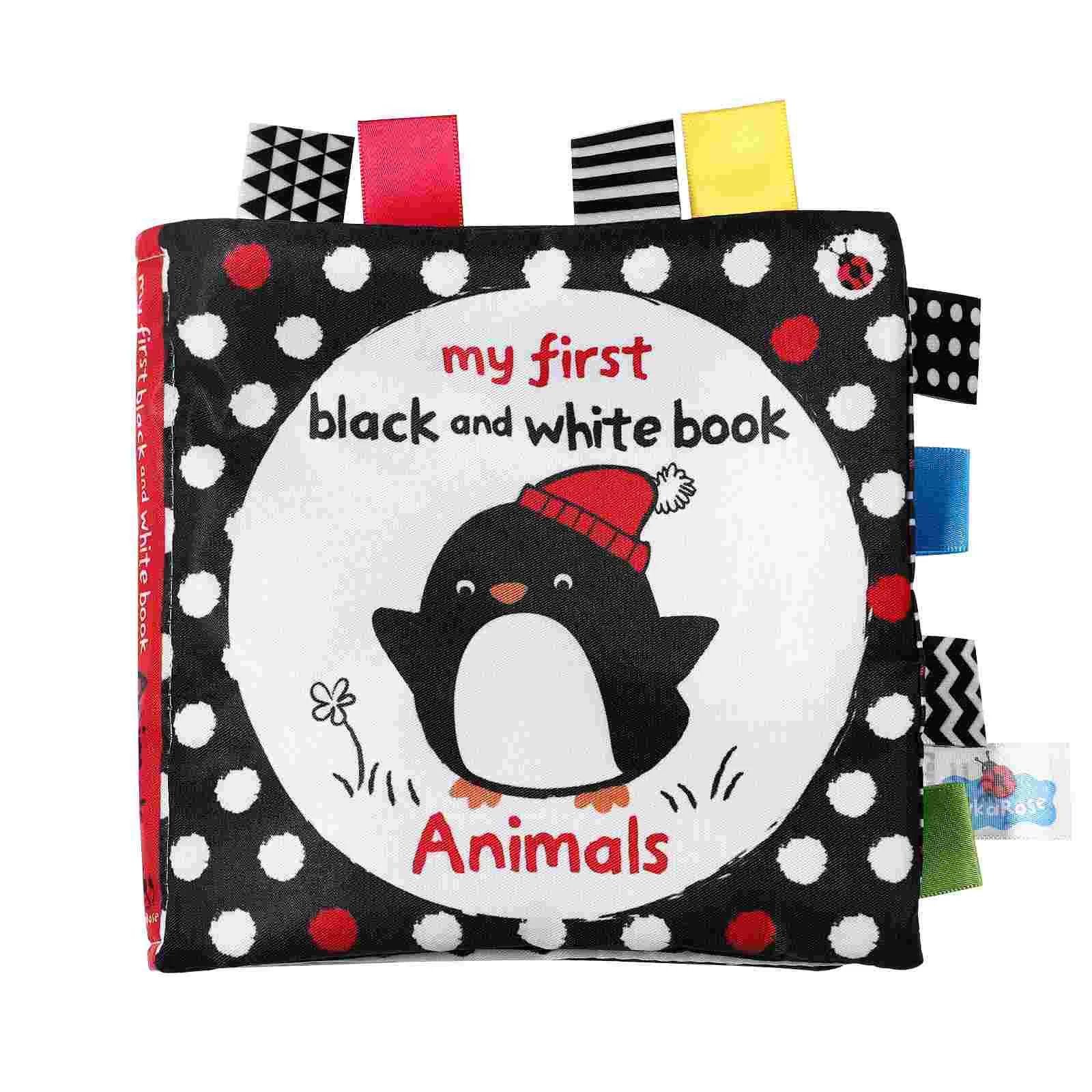 Childrens Books High Contrast Baby Toys Black and White Animal for Kids Tummy Time